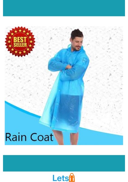 Su Geçirmez Mavi Kalın Naylon Yağmurluk fırsatları