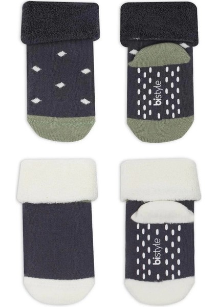 Puanlı Kaymaz Havlu Soket Çorap 2'li Antrasit fiyatları