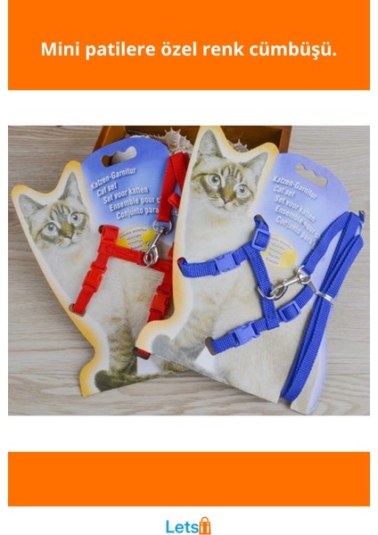 Ayarlanabilir Renkli Kedi Tasması 120CM fiyatları