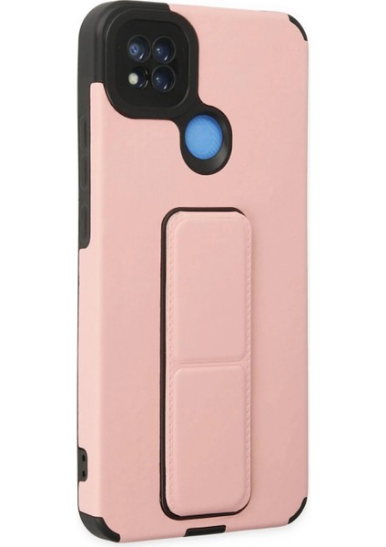 Xiaomi Redmi 9c Kılıf Mega Standlı Silikon - Pudra (K95) fiyatları