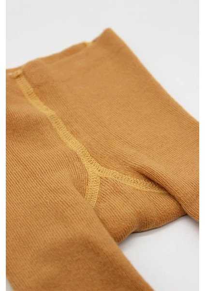 Tekli Kaymaz Mix Havlu Külotlu Çorap Hardal indirimleri