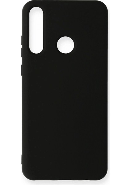 Huawei Y6P Kılıf Nano Içi Kadife Silikon - Siyah (K95)