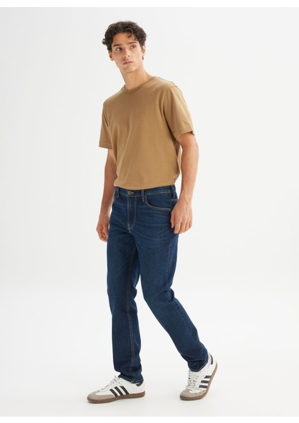 Normal Bel Slim Fit Koyu Lacivert Erkek Denim Pantolon L70100033317 Lacivert Denim Pant modelleri