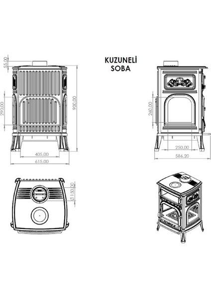 Döküm Kuzine Soba fiyatları