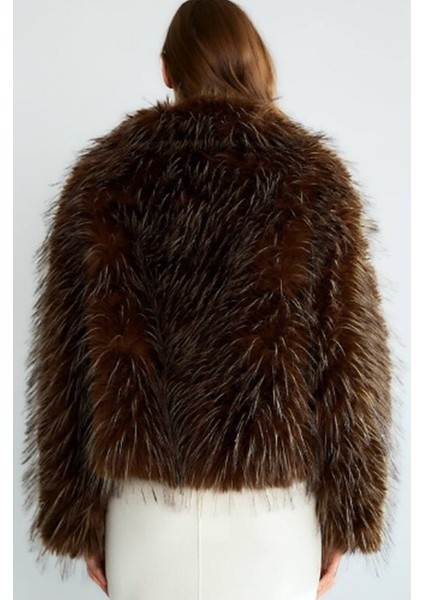 Kahverengi Kürk Mont modelleri