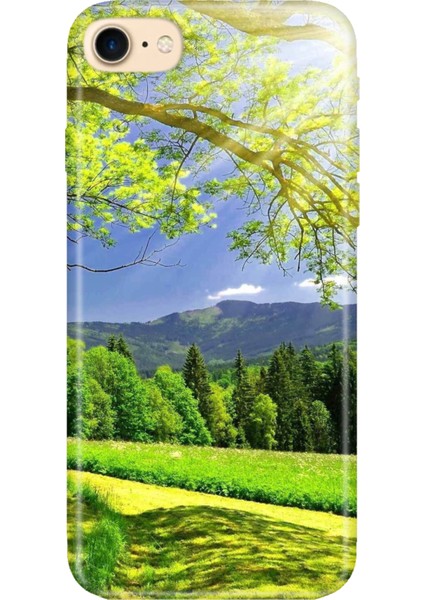 iPhone 7 8 Se 2020 2022 Uyumlu Kılıf Desenli Baskılı Silikon Mis Oksijen