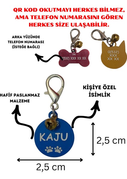 Yuvarlak Siyah Köpek Isimliği / Künyesi indirimleri