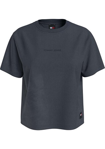 Kadın Çok Koyu Lacivert Kısa Kollu Tshirt