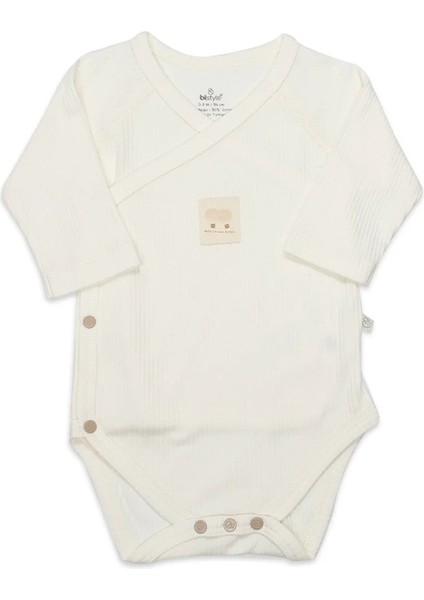 Organic Modal Flying Balloons Kruvaze Uzun Kol Body BS17121 Ekru