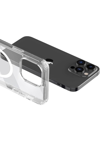 iPhone 15 Pro Max Kılıf Magsafe Özellikli Şeffaf Silikon Kapak indirimleri