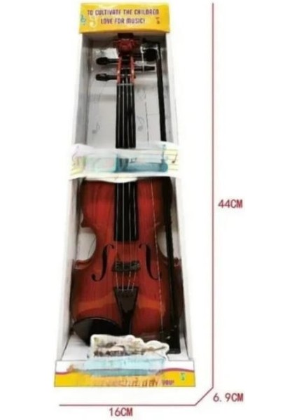 Ambalaj Boyutu 44*16CM Ürün Boyutu 39CM Kayıt Özellikli Işıklı Gerçek Tellere Sahip Keman Pilli modelleri