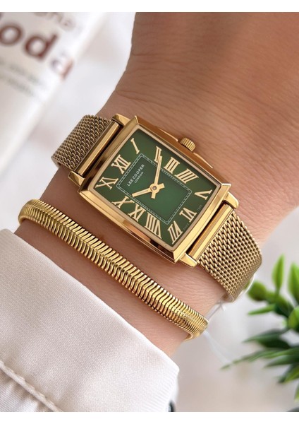 VS.BLKT.0244 Lee Cooper Çelik Hasır Kordonlu 3 Atm Suya Dayanıklı Kadın Kol Saati VS.BLKT.0244