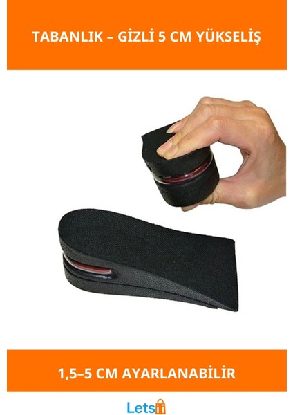 Boyunuzu Hızla Uzatacak 5 cm Boy Uzatıcı Ayakkabı Tabanlık