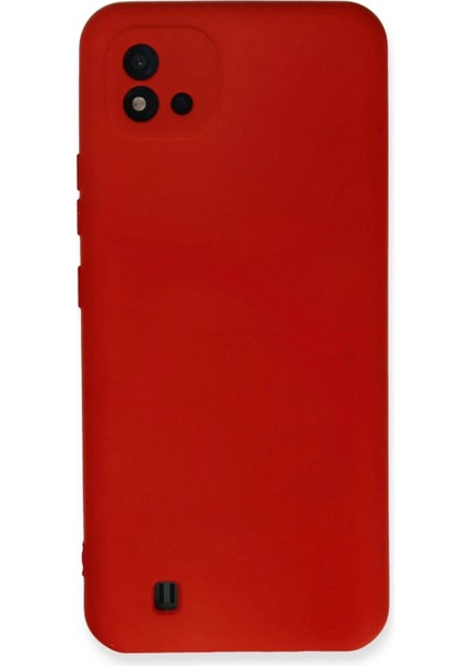 Realme C11 2021 Kılıf Nano Içi Kadife Silikon - Kırmızı (K95)