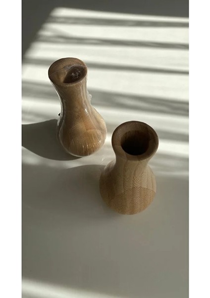 2067-ÇOŞ Bambu Masa Üstü Vazo (14 Cm) – Dekoratif, Doğal ve Minimalist Tasarım fiyatları