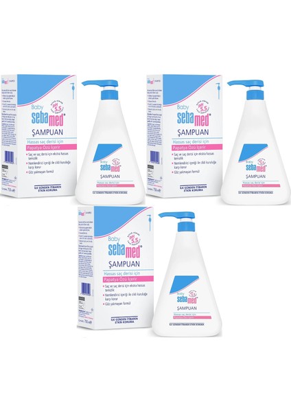 Bebek Şampuanı 750ML Pompalı (Fırsat Pk) (3 Lü Set)