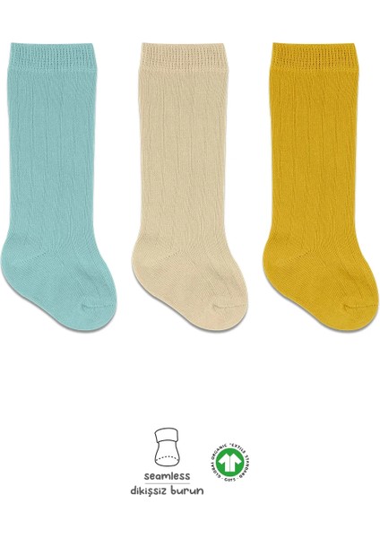 Derby Dizaltı Çorap 3'lü BS40101 Nil Bej Hardal