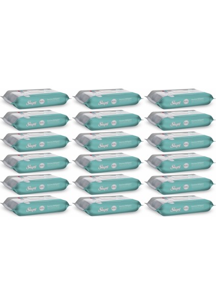 Perine Bölgesi ve Vücut Temizleme Islak Mendil Havlu 50 Yaprak (Ebat 4xl) (18 Li Set)