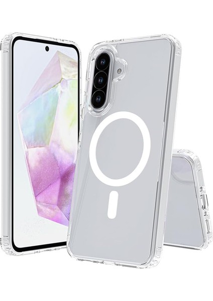 Samsung Galaxy A36 Kılıf Magsafe Özellikli Şeffaf Silikon Kapak fiyatları