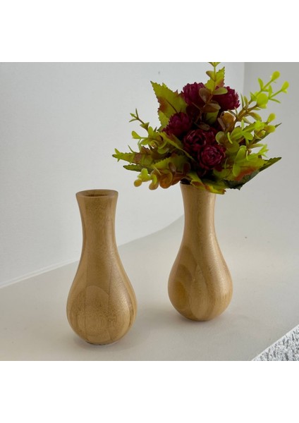 2067-ÇOŞ Bambu Masa Üstü Vazo (14 Cm) – Dekoratif, Doğal ve Minimalist Tasarım modelleri