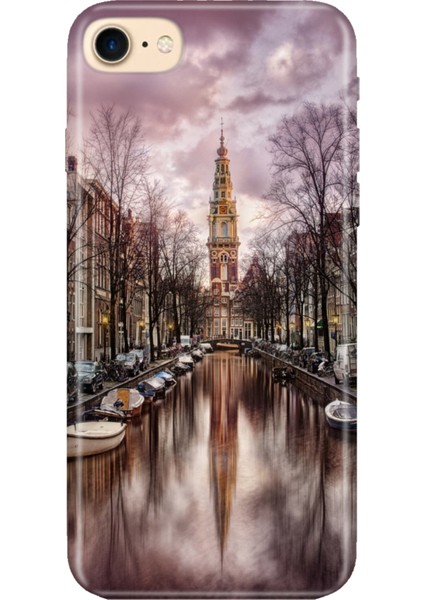 iPhone 7 8 Se 2020 2022 Uyumlu Kılıf Desenli Baskılı Silikon Amsterdam