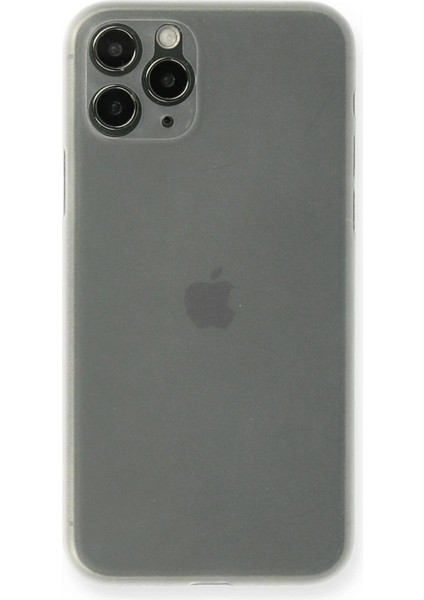 iPhone 11 Pro Max Kılıf Pp Ultra Ince Kapak - Beyaz (K95)