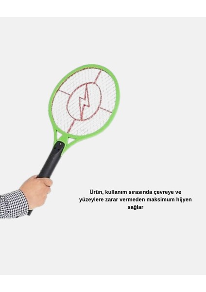 Taşınabilir Elektronik Sineklik – Üç Katmanlı Güvenli Izgara ve Kimyasız Koruma fırsatları