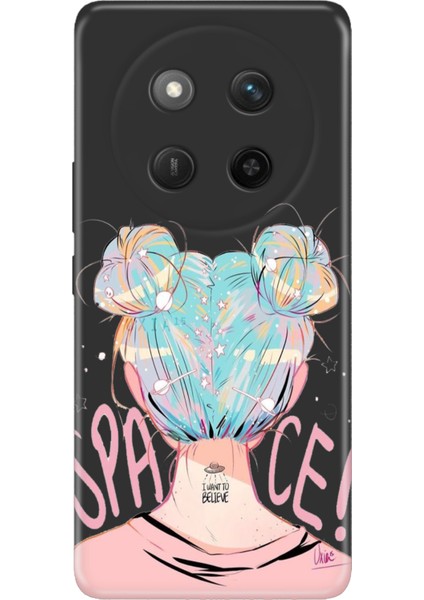 Honor X60 Pro - X9C 5g Kılıf Renkli Silikon Baskılı Tpu Uzaydan Gelen Kız