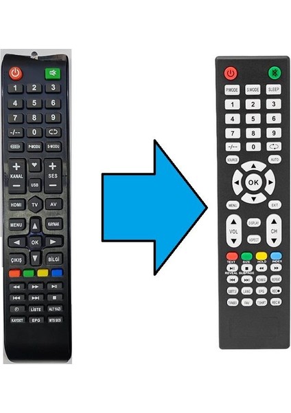 Reeder Smart LED Tv Kumanda-Resimde Sağdaki Gönderilir