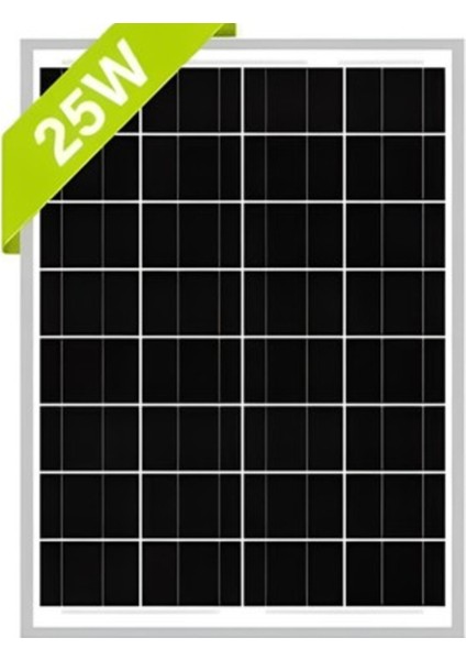 25W Monokristal Solar Panel