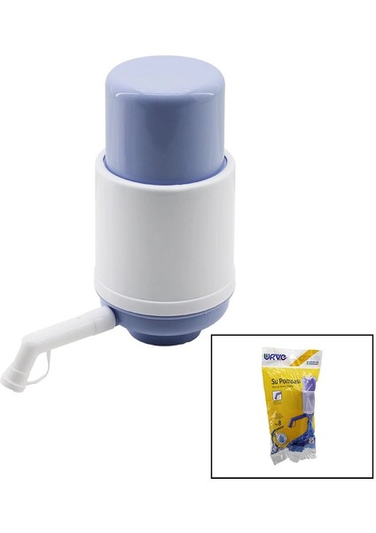 BÜYÜK - DÜZ MANUEL DAMACANA SU POMPASI POŞETLİ AMBALAJ DAMLAMA ÖNLEYİCİ KAPAK (4887)