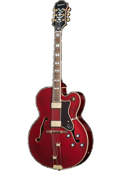 Broadway Hollow Body Elektro Gitar (Wine Red)