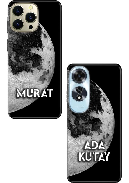 Oppo A5S A15S A31 A91 A52 A60 A38 A58 A96 A72 A92 Kılıf Kişiye Özel Isim Yazılı Silikon Grafik-73