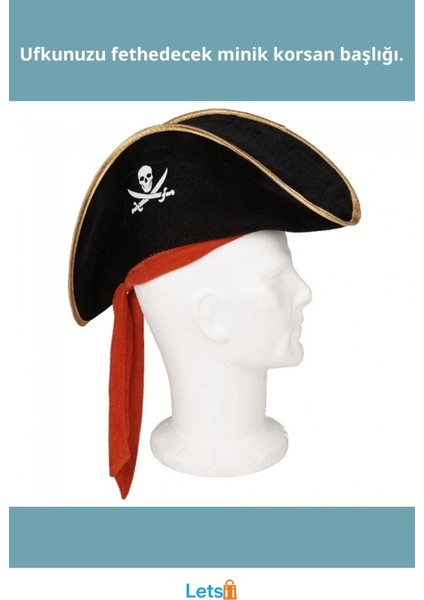 Jack Sparrow Kadife Çocuk Korsan Şapkası fiyatları