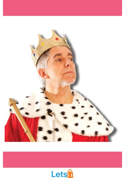 Altın Renk Kostüm Partisi Uyumlu Kral Tacı 60 cm fırsatları