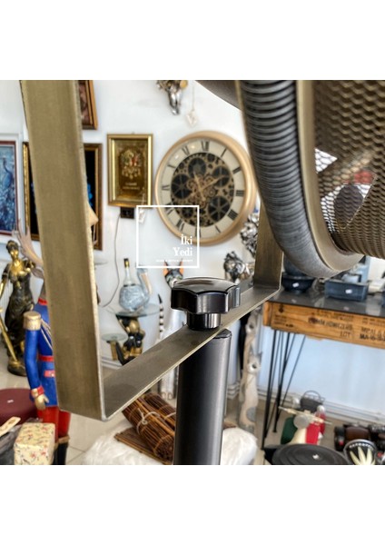 Jojones Endüstriyel Tripod Lambader Metal Ayak Ayarlanabilir Yükseklik Salon Ofis Aydınlatma Retro