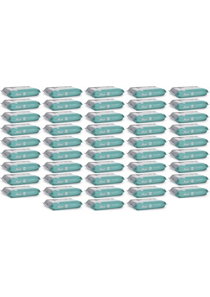 Perine Bölgesi ve Vücut Temizleme Islak Mendil Havlu 50 Yaprak (Ebat 4xl) (48 Li Set)