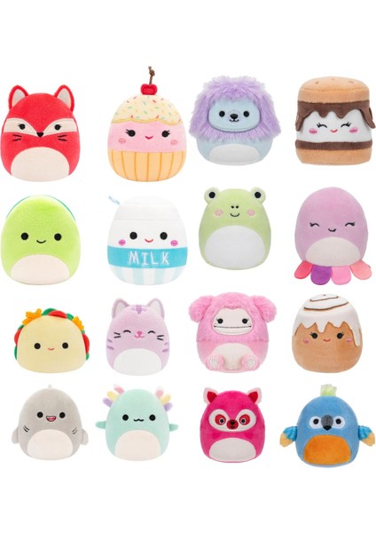 Micromallows Squishmallows Mini Yumuşak Peluş Oyuncak 16 Lı Figür Seti - 6 cm fiyatları