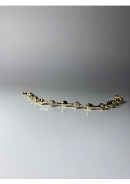 Minimal Zarif Özel Tasarım Zirkon Taş Detay Gold Bileklik fiyatları