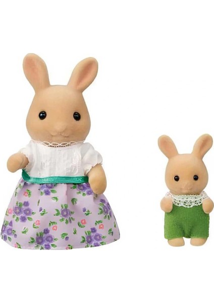 Sylvanian Families Eşyalı Güneş Tavşanı Anne Rooney ve Bebek Wesley Wisteria Aksesuar Teraslı Ev Set fırsatları