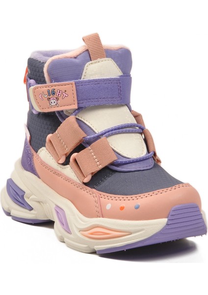 Pudra Cırlı Içi Kürklü Kaymaz Soğuğa Dirençli Kız Çocuk Bot 2087 P modelleri