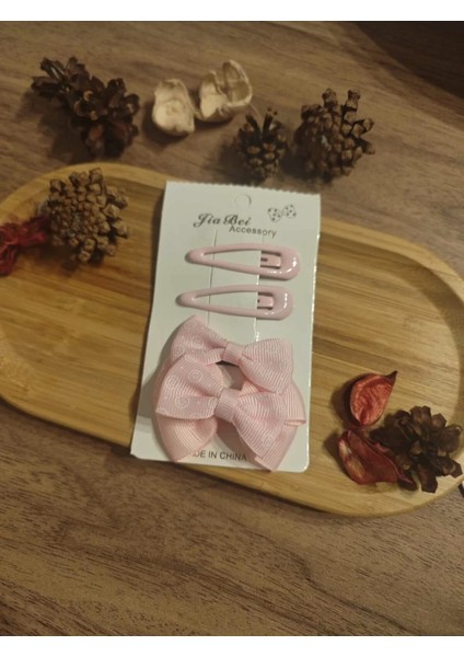 4 Lü Pembe Toka Seti