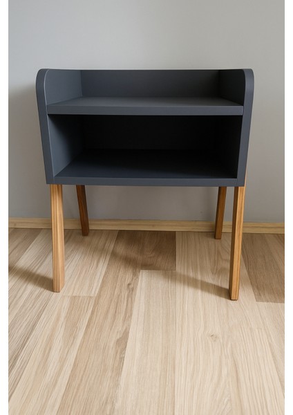 Masif Ahşap Ayaklı Mdf Komodin – Iskandinav Tarzı Modern Doğal ve Şık Görünüm modelleri