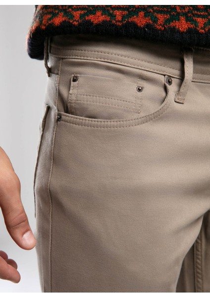 Normal Bel Slim Straight Bej Erkek Chino Pantolon 261 Lcm 221002 Jagger K. Bej modelleri