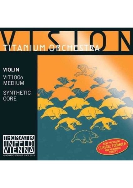 VIT100O Vision Titanium Orchestra 4/4 Set Keman Teli (Medium)