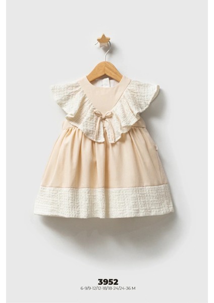 Tongs Baby Bebek Elbise 3952 Bej