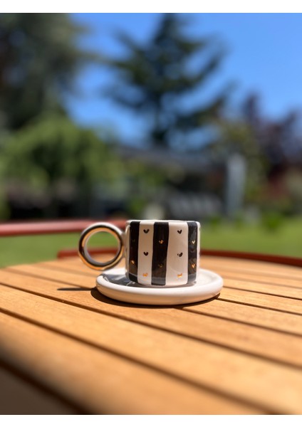 4'lü Seramik Kalp Detaylı Fincan Takımı fiyatları