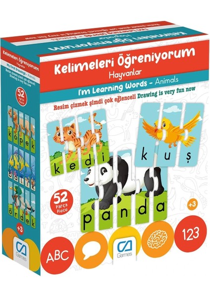 Kelimeleri Öğreniyorum Hayvanlar