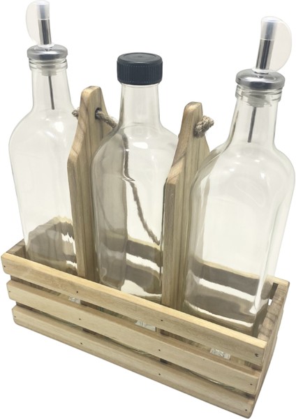 Ahşap Doğal 3lü Set Yağdanlık ve Sosluk Takımı(Set)(Ihlamur - Kavak) modelleri