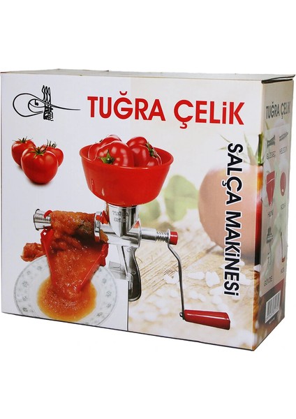 KOLLU ALÜMİNYUM SALÇA MAKİNESİ SÜZGEÇLİ - PLASTİK HAZNELİ (4887)